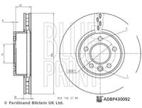 Blue Print Bremsscheibe Vorderachse  ADBP430092