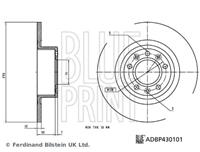 Blue Print Bremsscheibe Hinterachse  ADBP430101
