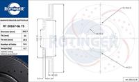 ROTINGER Bremsscheibe Hinterachse  RT 20167-GL T5