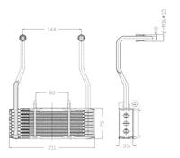 NRF Ölkühler, Motoröl  31068