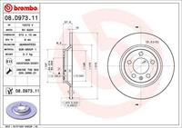 Brembo Bremsscheibe Hinterachse  08.D973.11