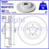 Delphi Bremsscheibe Vorderachse  BG9197C