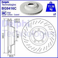 Delphi Bremsscheibe Vorderachse rechts  BG9416C