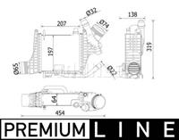 mercedes-benz Intercooler, inlaatluchtkoeler CI541000P