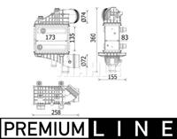 Mahle Original Ladeluftkühler  CI 552 000P