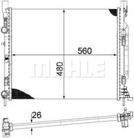 Mahle Original Kühler, Motorkühlung  CR 1155 000S