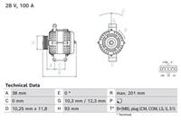 Bosch Generator  0 986 084 290