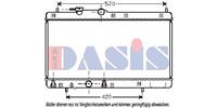 AKS Dasis Kühler, Motorkühlung  360022N