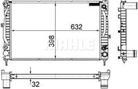 Mahle Original Kühler, Motorkühlung  CR 1414 000S