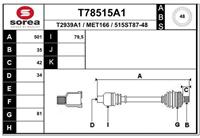 Antriebswelle Vorderachse links EAI T78515A1