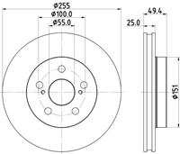 toyota Brake Disc 8dd 8DD355131911