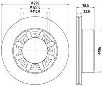 nissan Remschijf PRO 8DD355133321