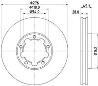 nissan Remschijf 8DD355133431