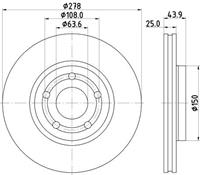 ford Remschijf PRO High Carbon 8DD355133771