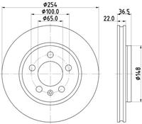 Volkswagen Remschijf PRO High Carbon 8DD355133871