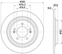 hyundai Remschijf PRO 8DD355134291