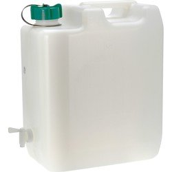 Eda Grote water jerrycan met kraantje 35 liter - watertank / waterreservoir voor de camping / sportveld