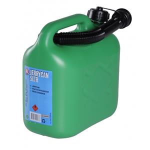 Alrides Jerrycan voor brandstof 5 liter groen - incl. schenktuit - voor o.a. benzine en diesel