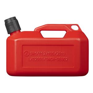 Pro Plus Rode jerrycan/watertank/benzinetank 5 liter - Voor water en benzine - Jerrycans/watertanks voor onderweg of op de camping