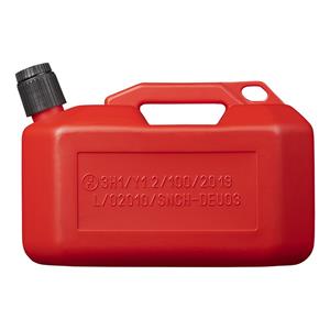 Pro Plus Rode jerrycan/watertank/benzinetank 10 liter - Voor water en benzine - Jerrycans/watertanks voor onderweg of op de camping