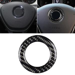 Huismerk Auto Carbon Fiber stuurwiel ring decoratieve sticker voor Volkswagen