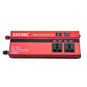 carinverter XUYUAN 2000W Autoomvormer met USB Display Converter Specificatie: 12V tot 220V