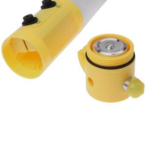Huismerk 4 in 1 Multi functie zaklamp Alarm nood hamer Leidene flits licht voor Auto-used(Yellow)