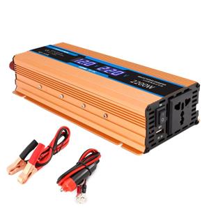 huismerk CARMAER 12V tot 220V 2200W Auto Multifunctionele Dubbele Digitale Display Inverter Huishoudelijke Power Converter