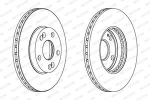 Ferodo Bremsscheibe Vorderachse  DDF1167