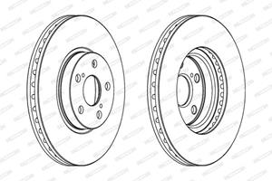 Ferodo Bremsscheibe Vorderachse  DDF1508