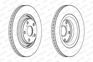 Remschijven FERODO DDF1754, 2 deel