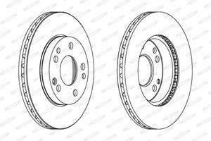Ferodo Bremsscheibe Vorderachse  DDF191