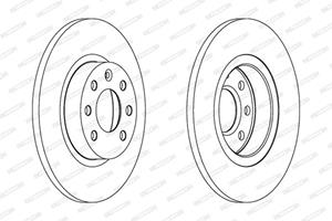 Bremsscheibe Vorderachse Ferodo DDF213