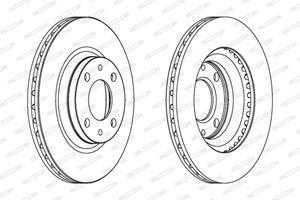 Ferodo Bremsscheibe Vorderachse  DDF236