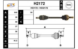 SNRA Antriebswelle - H2172