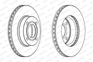 Bremsscheibe Vorderachse Ferodo DDF319