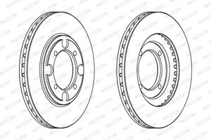 Ferodo Bremsscheibe Vorderachse  DDF482