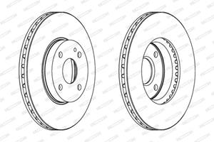 Ferodo Bremsscheibe Vorderachse  DDF495