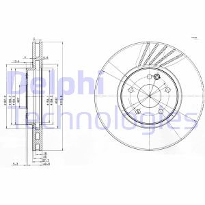 Delphi Bremsscheibe Vorderachse  BG3238