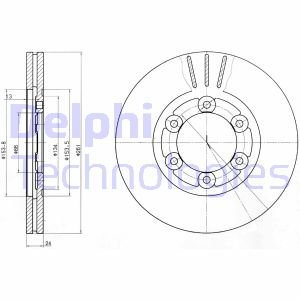 Delphi Bremsscheibe Vorderachse  BG4104