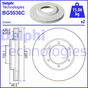 Delphi Bremsscheibe Vorderachse  BG5036C