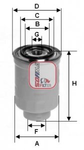 Brandstoffilter SOFIMA S 4393 NR