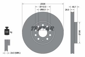 audi Remschijf 92334805