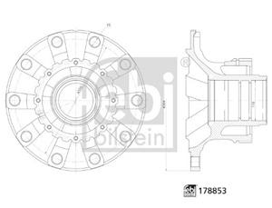 Febi Bilstein Radnabe Vorderachse  178853