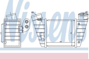 Ladeluftkühler NISSENS 96746