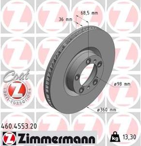 audi Remschijf COAT Z 460455320