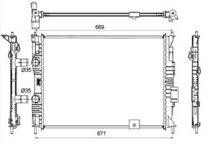 nissan Radiateur 53133