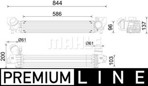 Mahle Original Ladeluftkühler  CI 627 000P