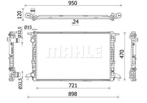 Mahle Original Kühler, Motorkühlung  CR 2179 000S