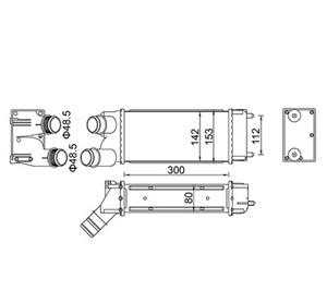 HART Ladeluftkühler  612 499